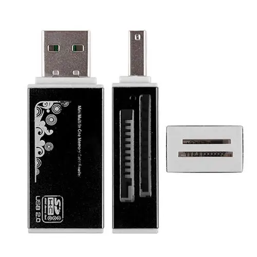 

USB 2.0 All in 1 Multi-function Memory Card Reader for Micro SD SDHC TF M2 MMC MS PRO DUO