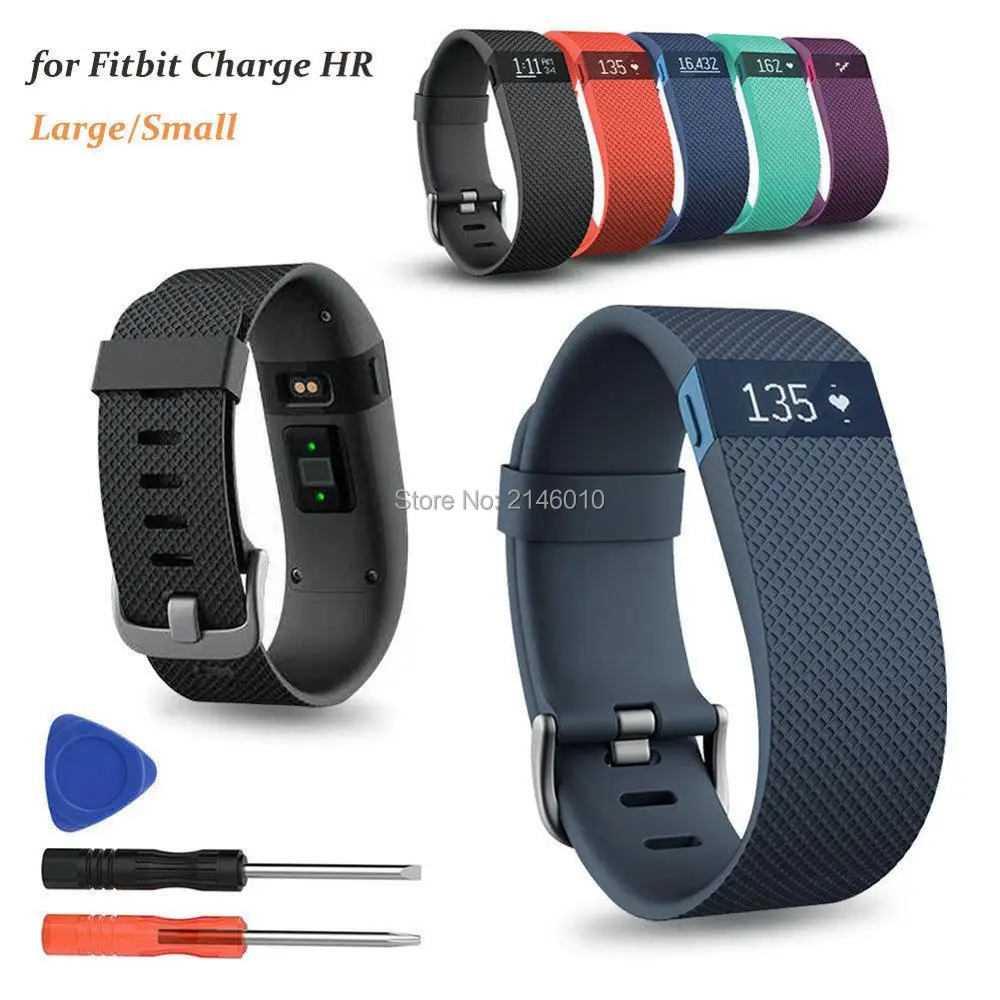Silicone Replacement Band Bracelet Wrist Strap For Fitbit Charge HR with Tool US
