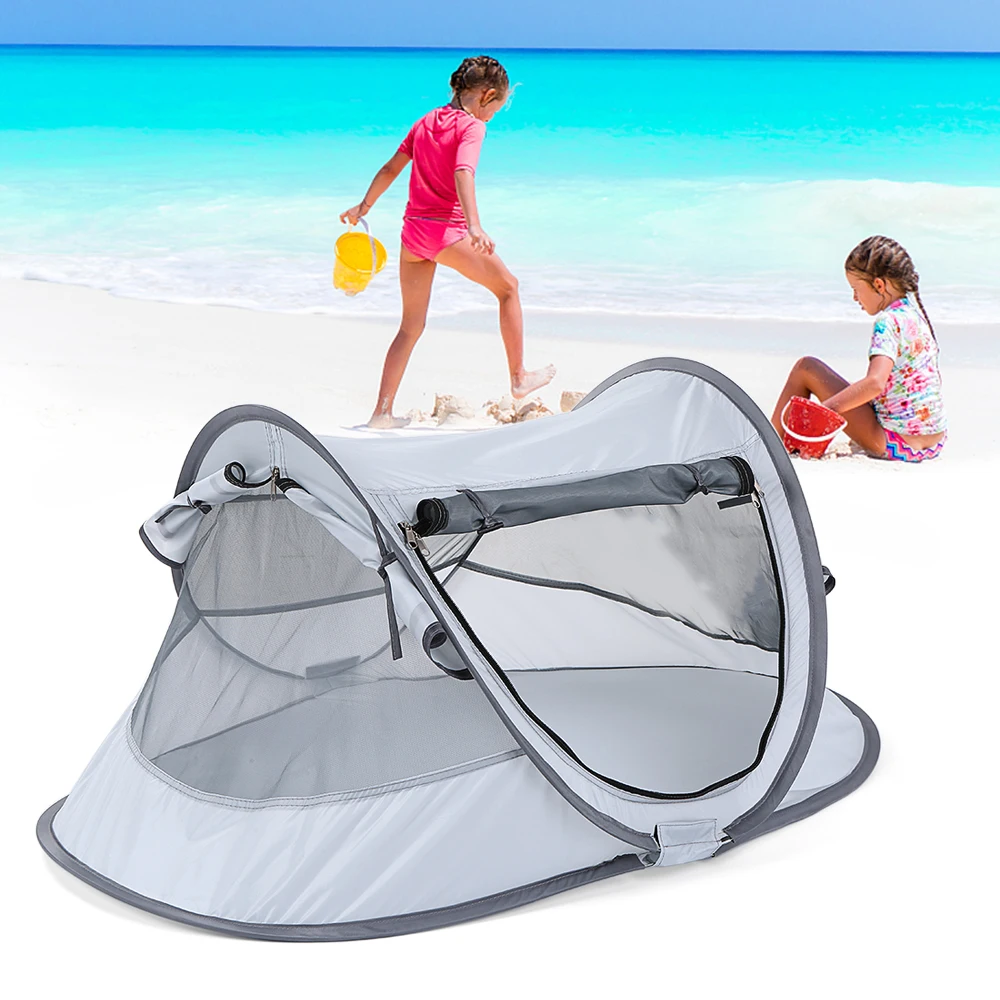 Outdoor Baby Beach Tent UV-protecting Sun Shelter Camping Tent Indoors Baby Toy Tent Waterproof Childrens Tent Kids Small House