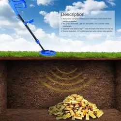 MD1011 ЖК подземный металлический детектор портативный Охотник за сокровищами золото золотоискатель чувствительный Регулируемый сканер для