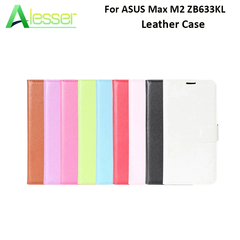 Alesser для ASUS Max M2 ZB633KL кожаный чехол Флип из натуральной кожи телефона с кармашком