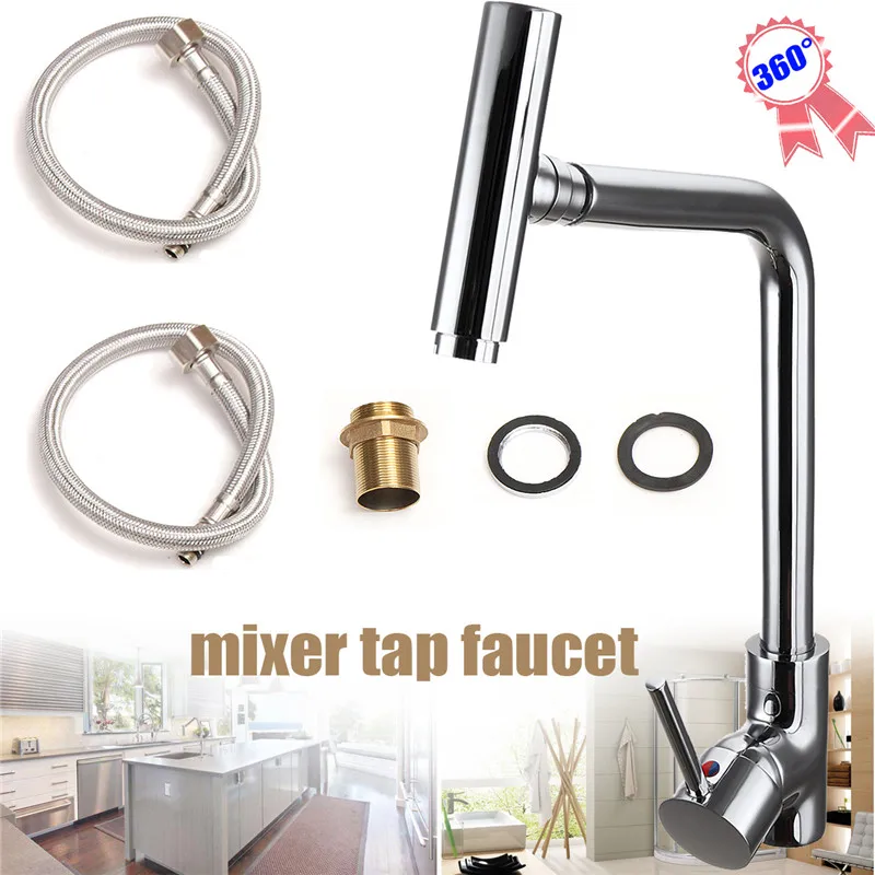 

360 Degree Rotating Head Refined Copper Material Kitchen Bathroom Mixer Tap Faucet Durable Quality