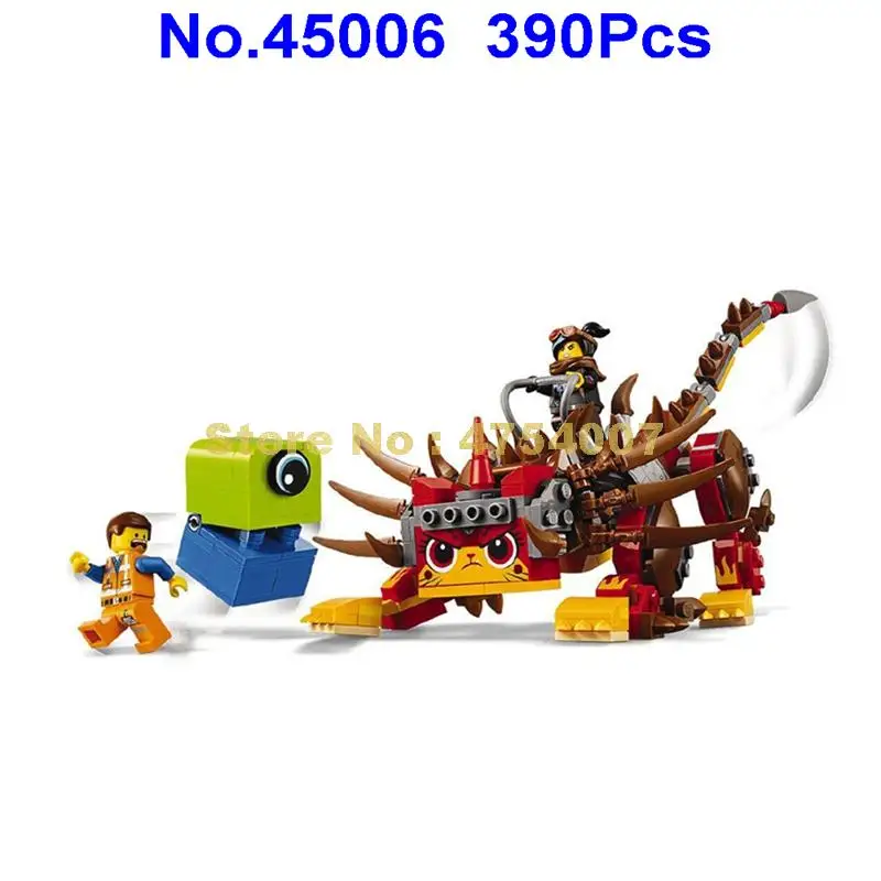 

390pcs movie super cat warrior knight lucy 2 figures building blocks 70827 Toy