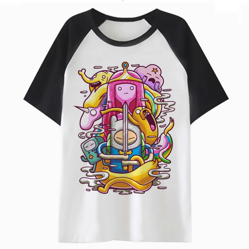 Футболка Adventure Time модная футболка в стиле хип хоп для мужчин и женщин Харадзюку