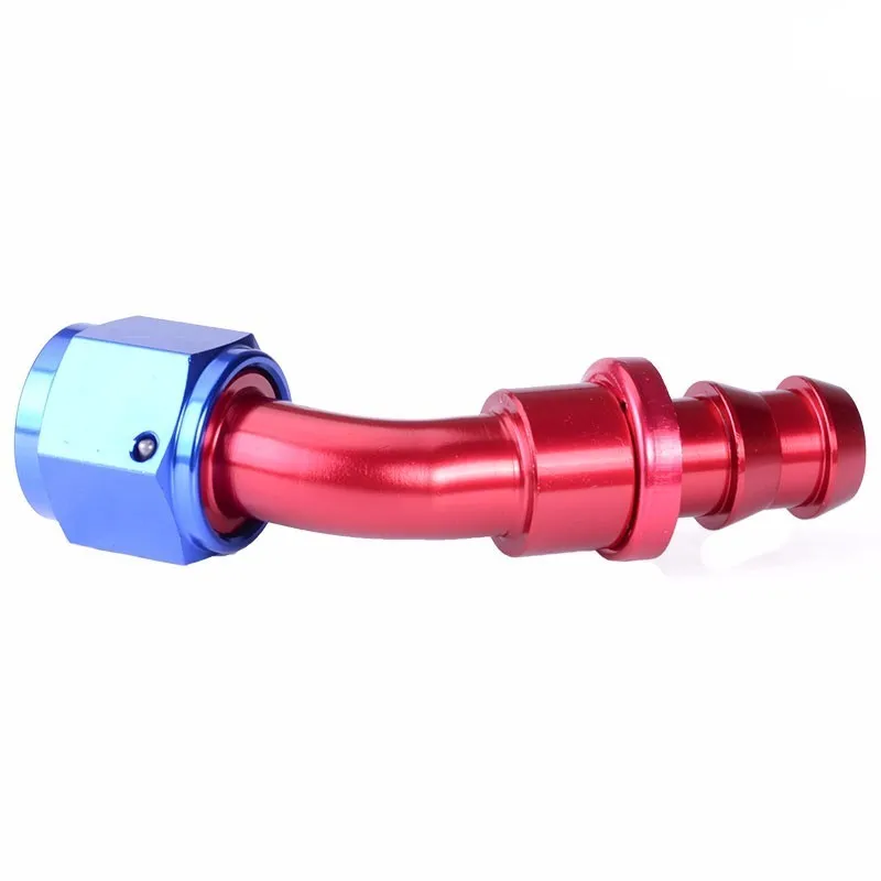 Алюминиевый нажимной шланг для масла и топлива 45 градусов|Подача обработка
