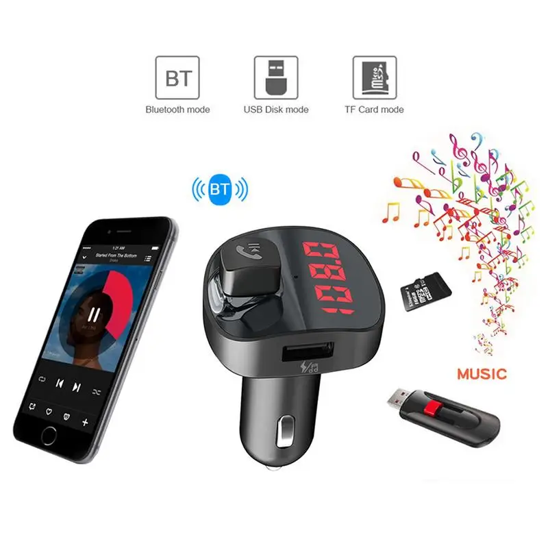 Для BBL08 Автомобильный MP3 Bluetooth музыкальный плеер Handsfree Dual USB Автомобильное