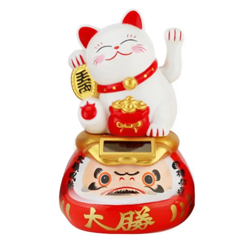 На солнечных батареях Maneki Neko восхитительный счастливый развевающийся манящий удача Кот Добро пожаловать кошка ремесло художественное украшение