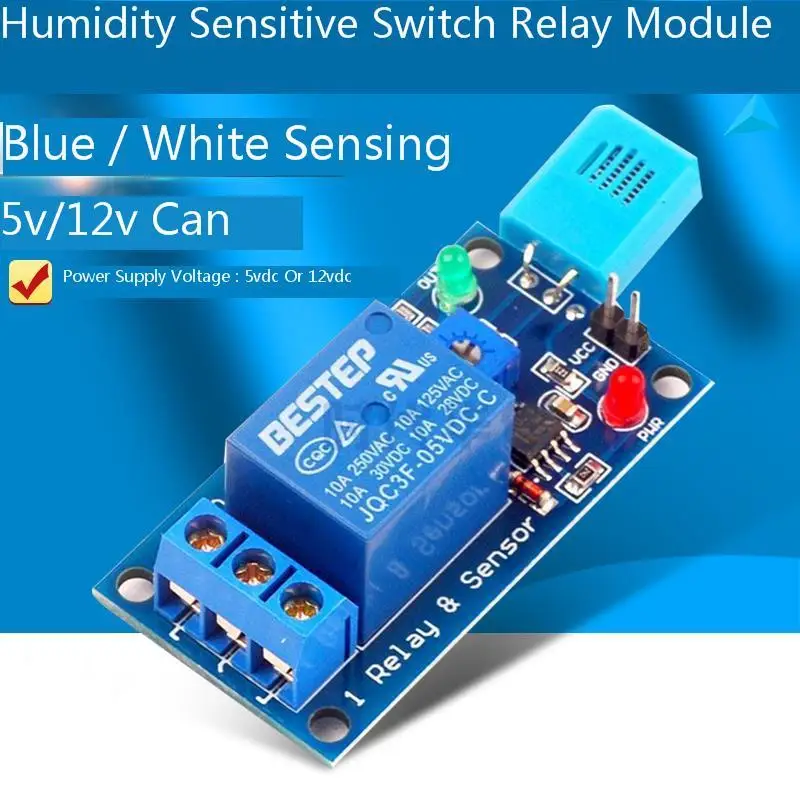 

5v12v Humidity Sensitive Switch Electromagnetism Relay Modular Humidity Controller Switch