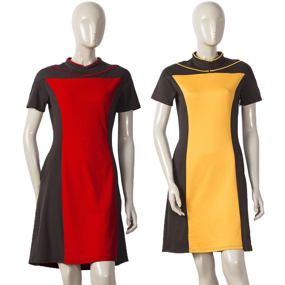 

Star Trek The Next Generation Women's Skant Dress Uniform Costume Star Trek Dress Cosplay Halloween Party