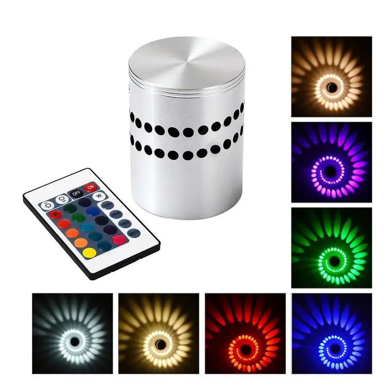 

Spiral Hole LED Wall Light Effect Wall Lamp Colorful Wandlamp For Party Bar Lobby KTV Home Decoration