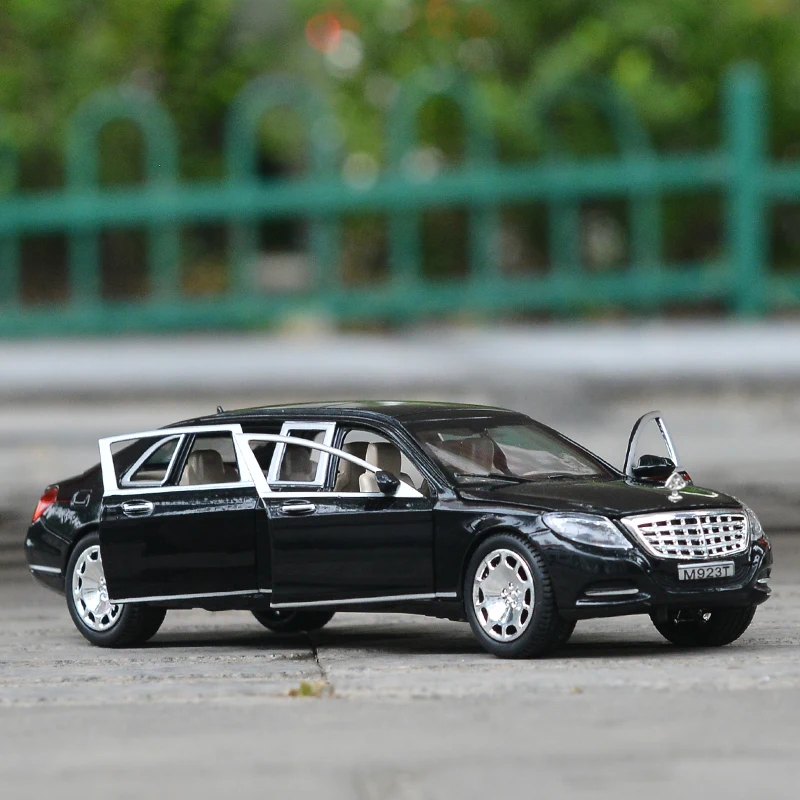 Литая металлическая Коллекционная модель автомобиля 1:24 для TheBenz Maybach S600