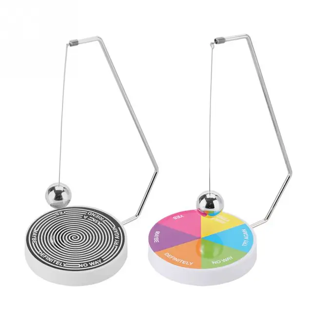 Us 6 8 20 Off Swinging Pendulum Game Decision Maker Ball Pendulum Dynamic Funny Magnetic Desk Toy Gift Decor Fate Desk Toys In Figurines
