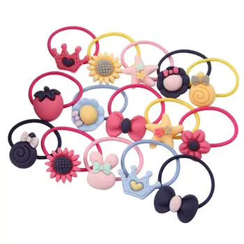 

80pcs Colorful Lovely Hair Elastics Ponytail Ties Bands Ropes Holder for Baby Toddler Girl