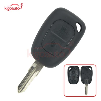 

Kigoauto 2 Buttons Remote Car Key Shell Case for Renault Clio Master Vivaro Movano Kangoo Key Cover Replacement Fob VAC102 Blade