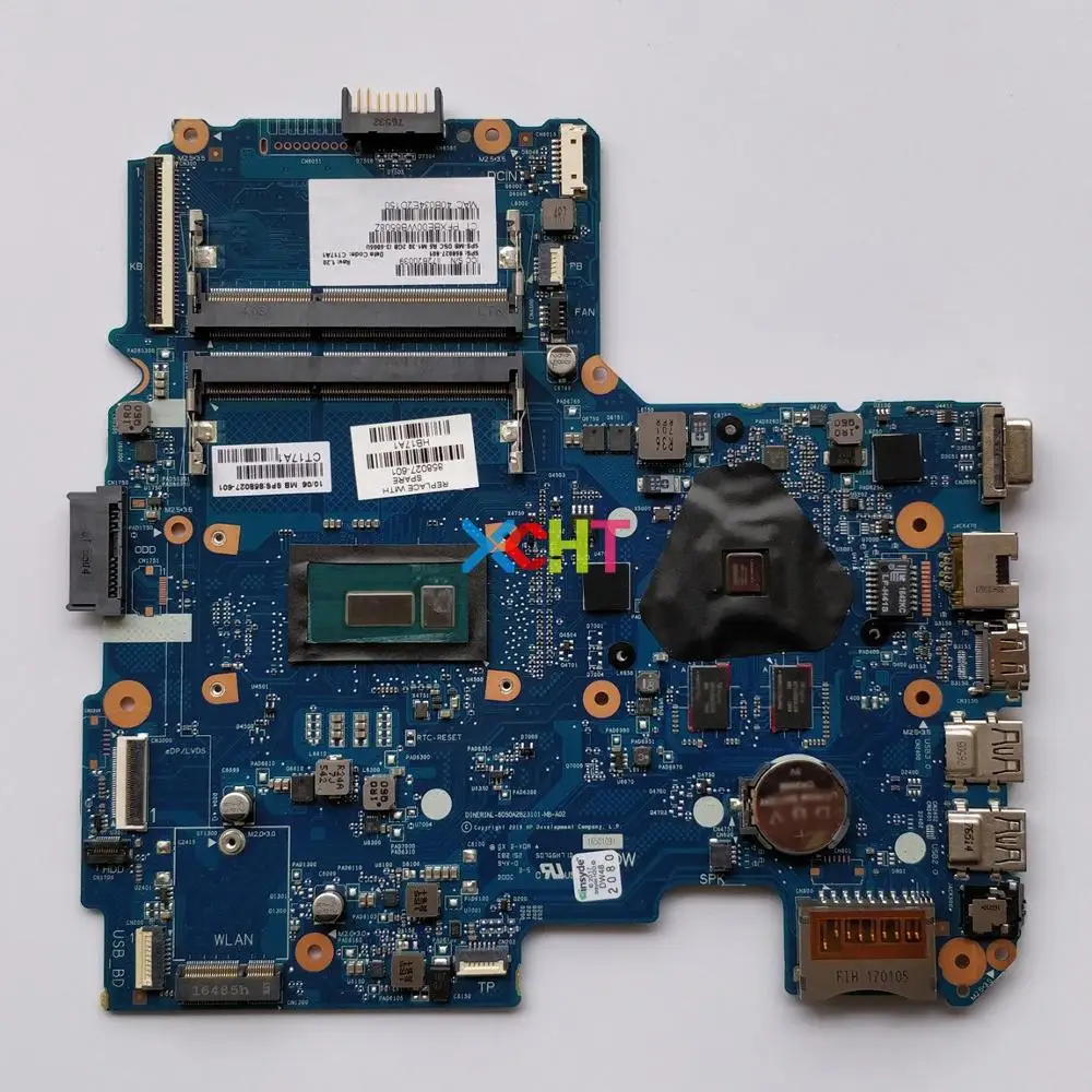

858027-601 858027-001 858027-501 w R5 M1-30/2GB GPU w i3-5005U CPU for HP 14-AM Series NoteBook Laptop PC Motherboard Mainboard