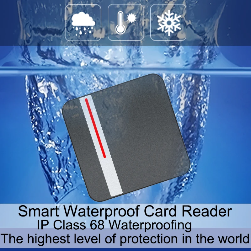 

Access Control Reader RFID 125KHZ/13.56MHZ Waterproof IP68 RFID ID IC Card Reader Proximity Reader For Access Control System