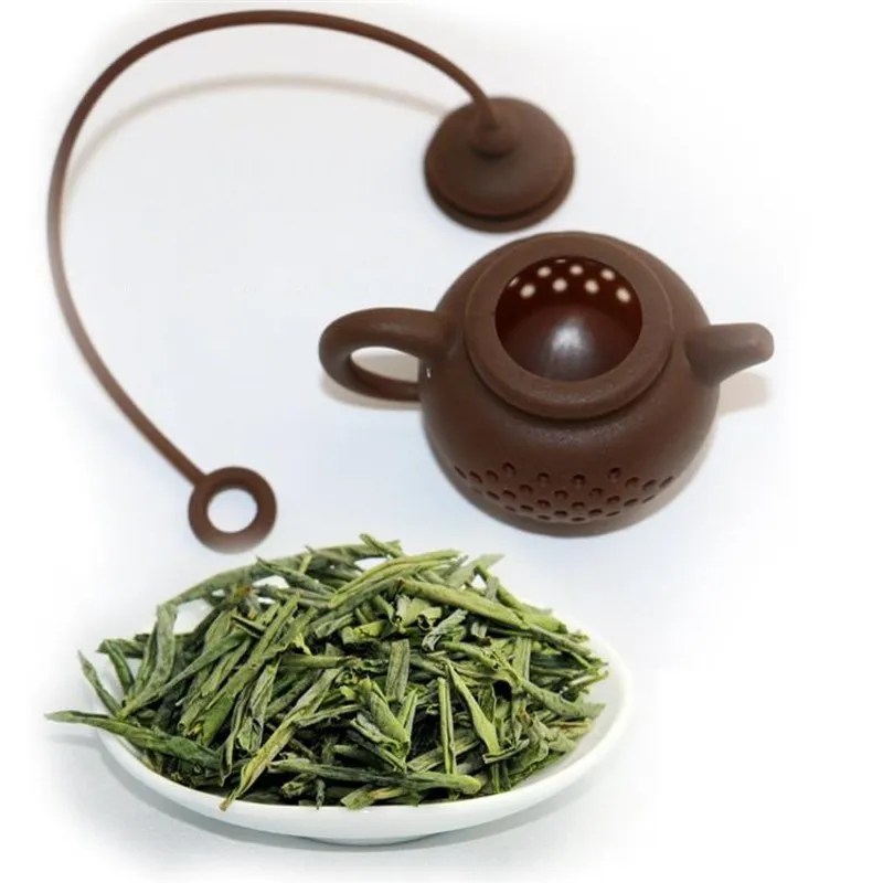 Food Grade Tea Infuser Dropshipping Flavor Total Silicone Filter GadgetTea Pot Shaped Kitchen Tools | Дом и сад