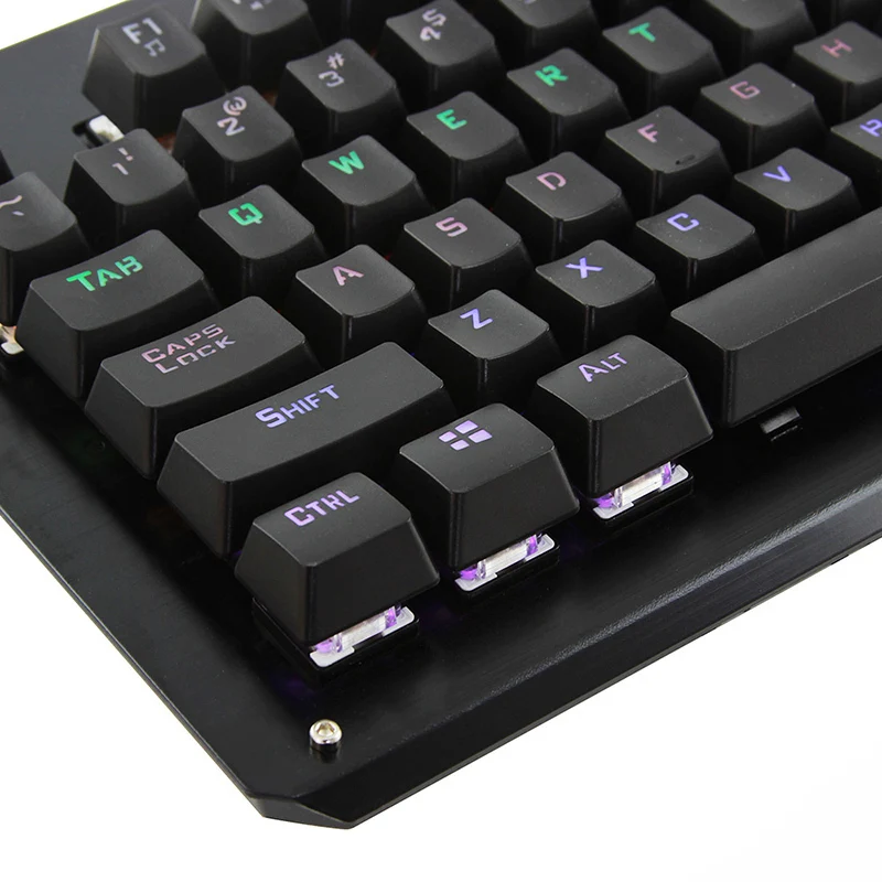 CHUYI Проводная игровая клавиатура со светодиодной подсветкой Механическая