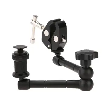 

11" Inch Articulating Magic Arm + Super Clamp Crab Plier Clip for Camera DS