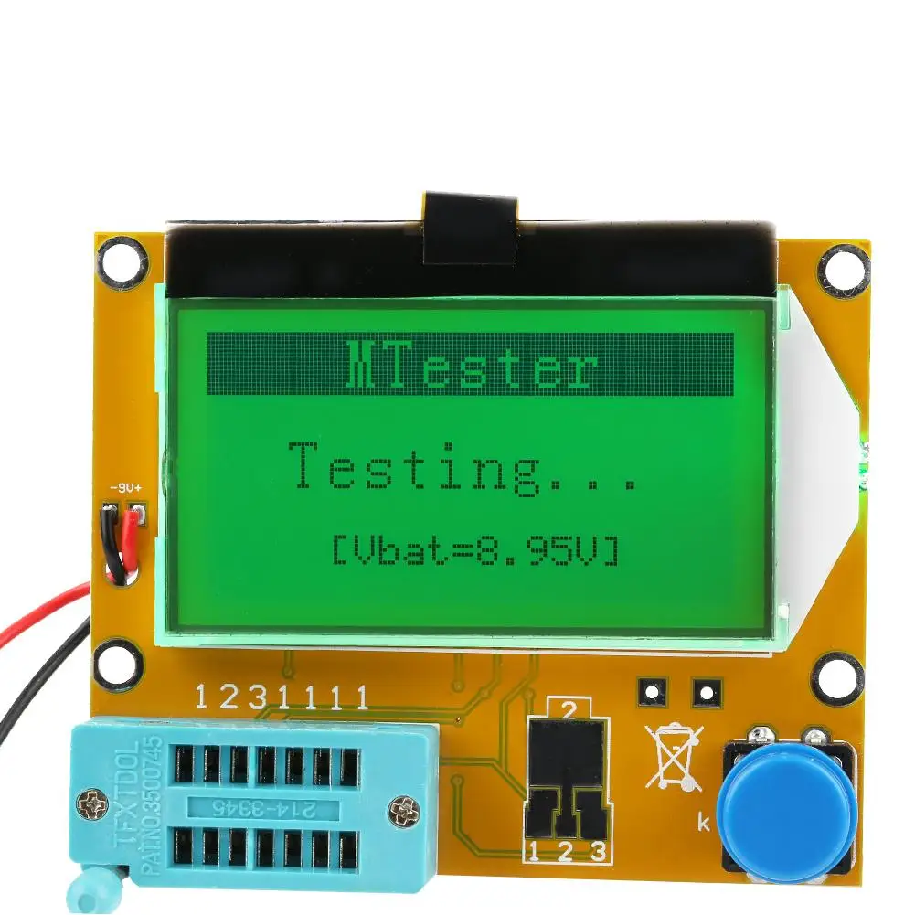 

LCD Graphical Transistor Inductor Resistor Inductance Capacitance ESR SCR Capacitor ESR Meter Multifunction Tester Professional