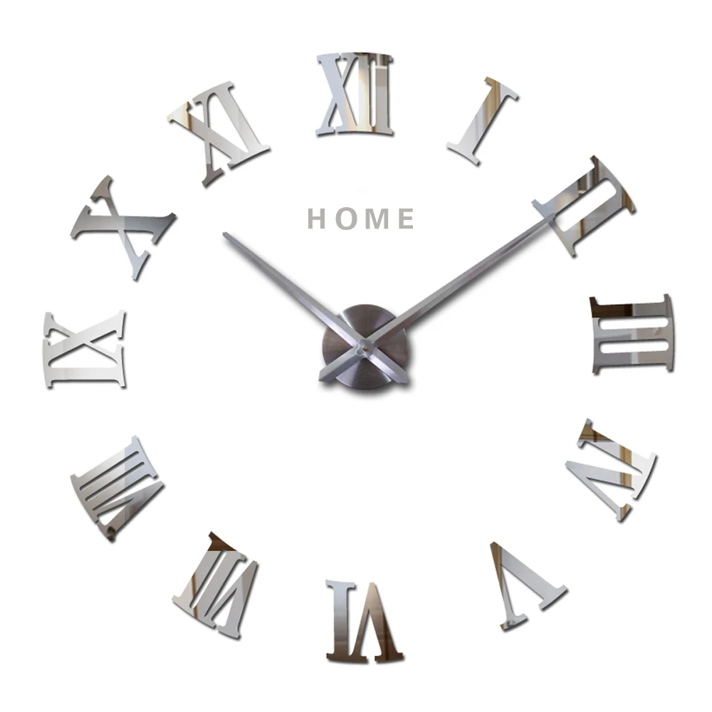 Home Letters Roman Digital Wall Clock 3d Quartz Diy Acrylic Miroir Stickers Modern Reloj De Pared Decoration | Дом и сад