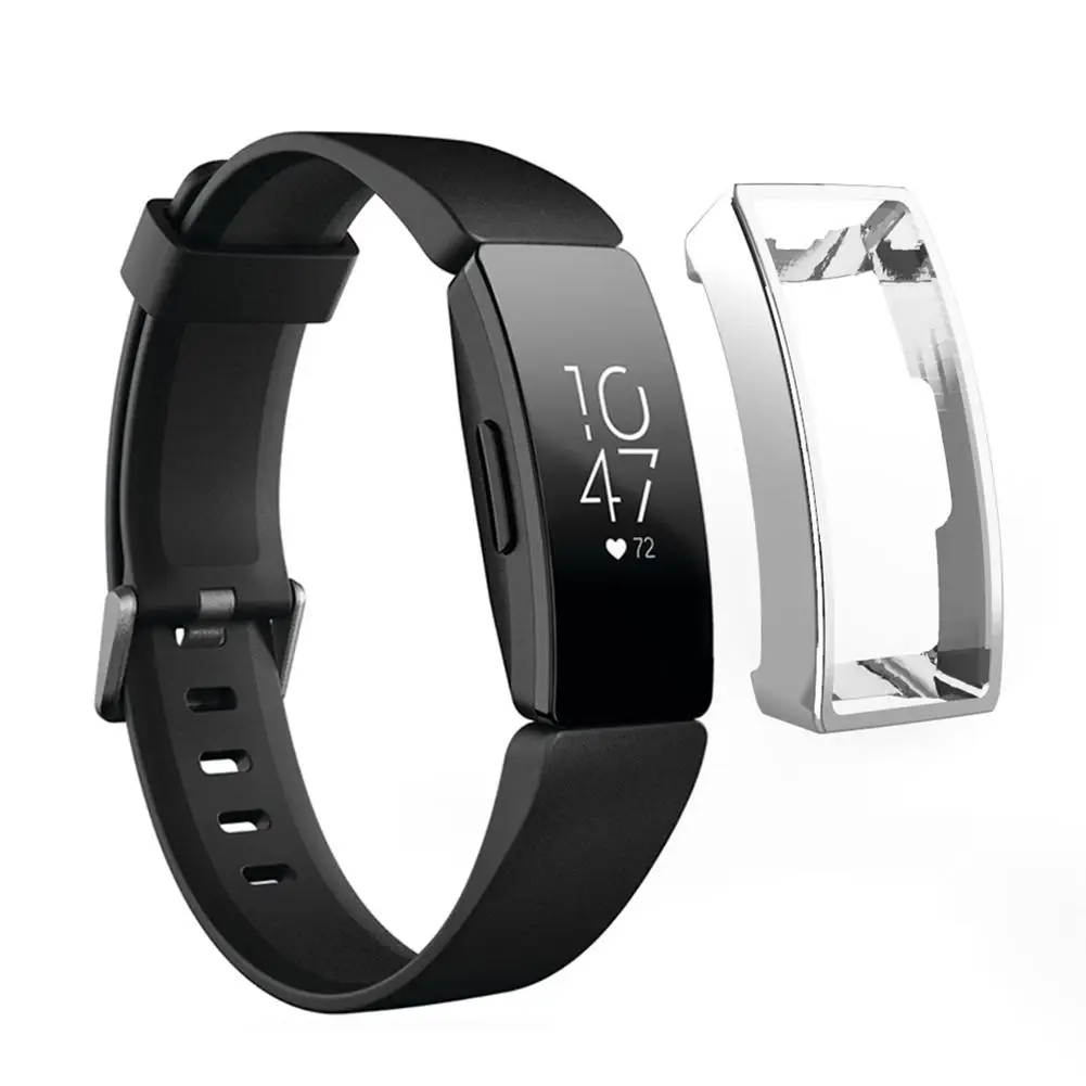 Часы защитный чехол Крышка Для Fitbit Inspire HR фитнес трекер ТПУ Гальванических