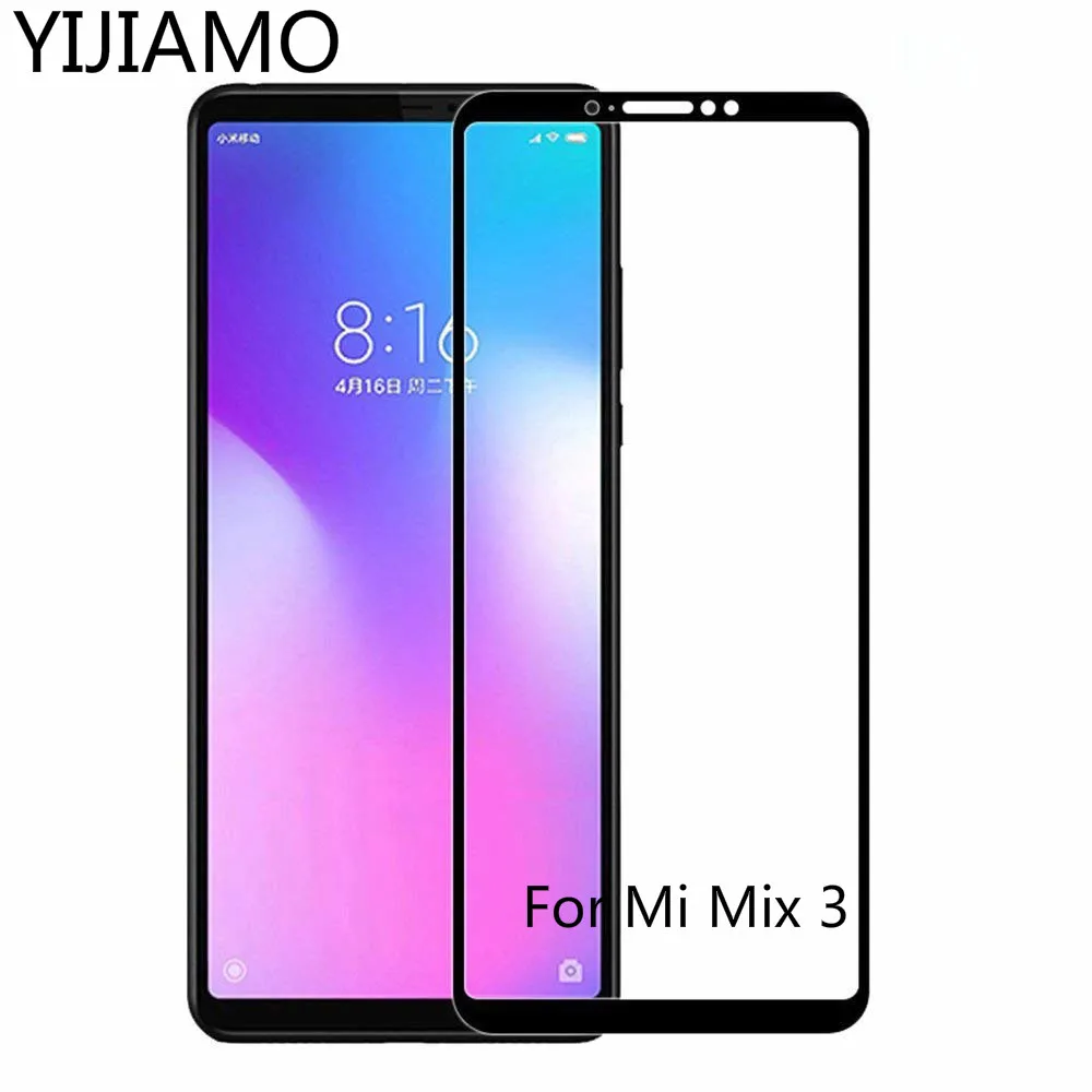 Защитное стекло закаленное 9H с изогнутыми краями для Xiaomi MI Max 3 | Мобильные