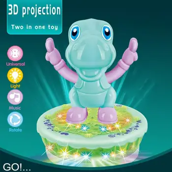 

Baby Color Cartoon Projection Toys Electric Sound And Light Music Projection Cartoon Rotating Toy Car Universal Toy Car