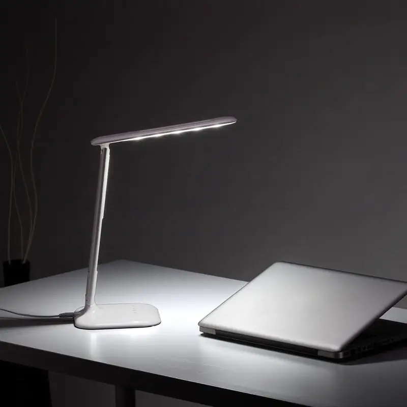 

Touch Control Table Lamp Clock Calendar Thermometer Adjustable Reading LED Eye protection Foldable USB Light Desk Light