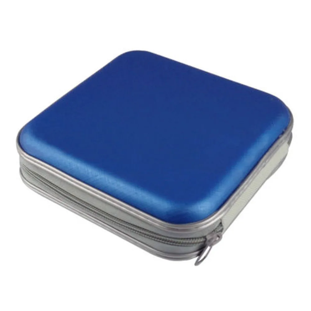 

40 Disc Portable CD DVD Organizer Plastic Wallet Box Case Water Resistant Bag