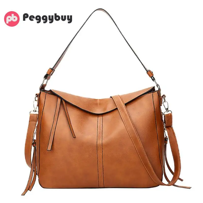 

Hobo Leather Women Large Totes Shoulder Handbags Crossbody Messenger Bags Hit Color Large Summer Travel Daily Shopping Designe