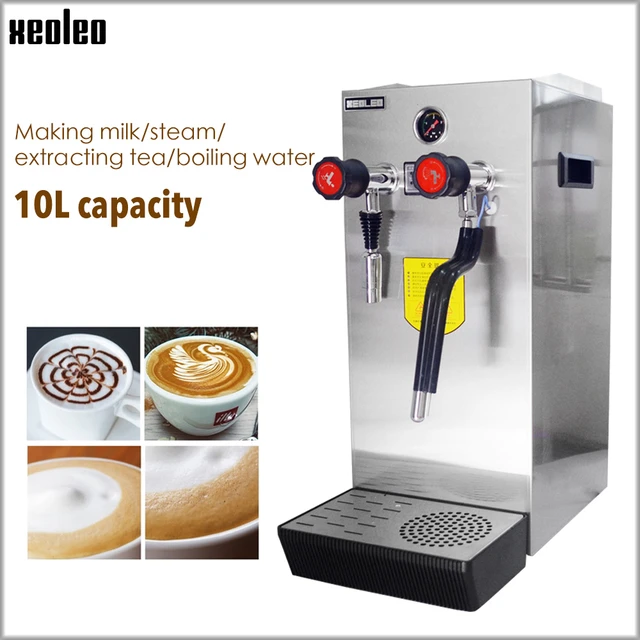 220V Espresso Coffee Milk Foam Machine Boil Water Steam Milk Bubble Machine  10L