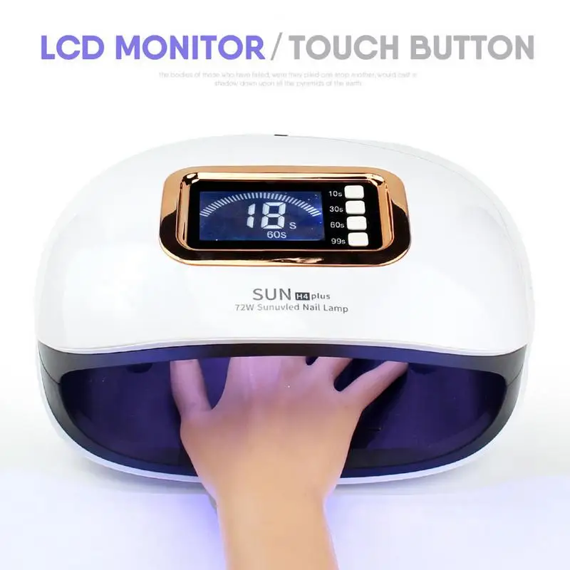 SUN H4 Plus Ice Lamp Lamp For Manicure Nails UV LED Nail Lamp 72W Curing Gel Polish Varnish Machine - 32974833774