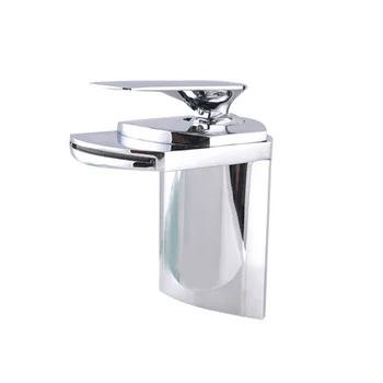 

1pc Chrome Waterfall Faucet Basin Vanity Sink Mixer Taps Faucet Widespread Hole Cover for Bathroom Kitchen Sink