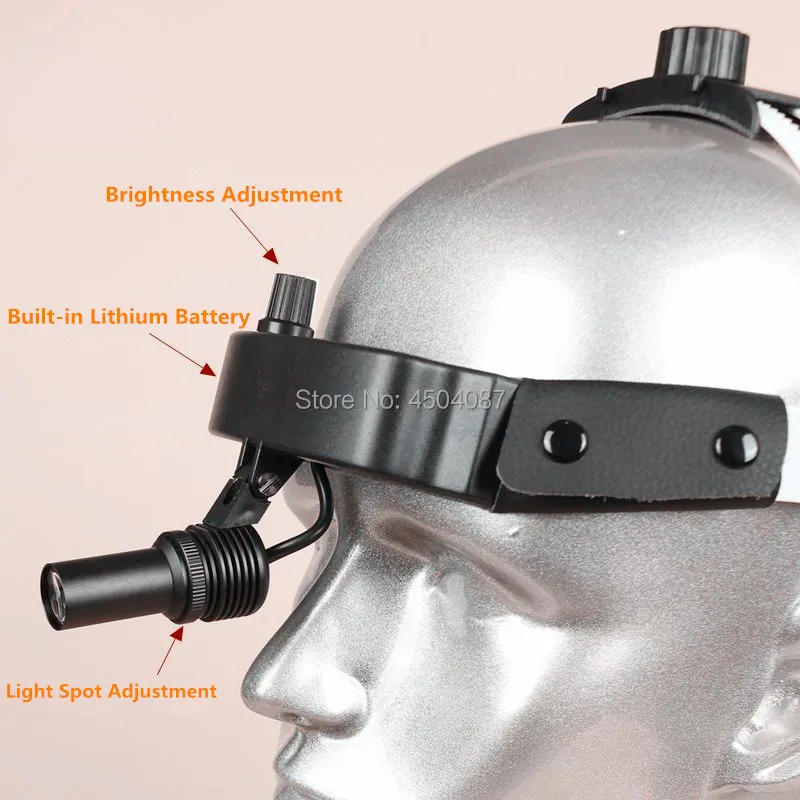 Беспроводной светодиодный медицинский налобный фонарь медицинский Налобный фонарик Стоматологический Хирургический медицинский Налобный фонарик USB подзарядка Фокусируемый свет