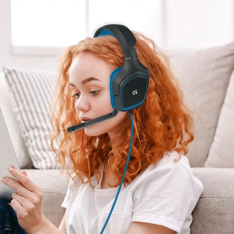 Давление градиент электретный logitech G430 7 1 Surround игровая гарнитура стерео проводные