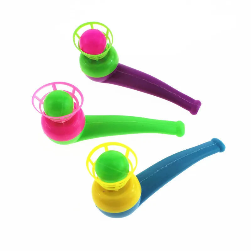 

Classics Gags Practical Jokes Blow Pipe With Balls Party Bag Wedding Kids Blow Ball Blowing Exercises Nostalgia Toy