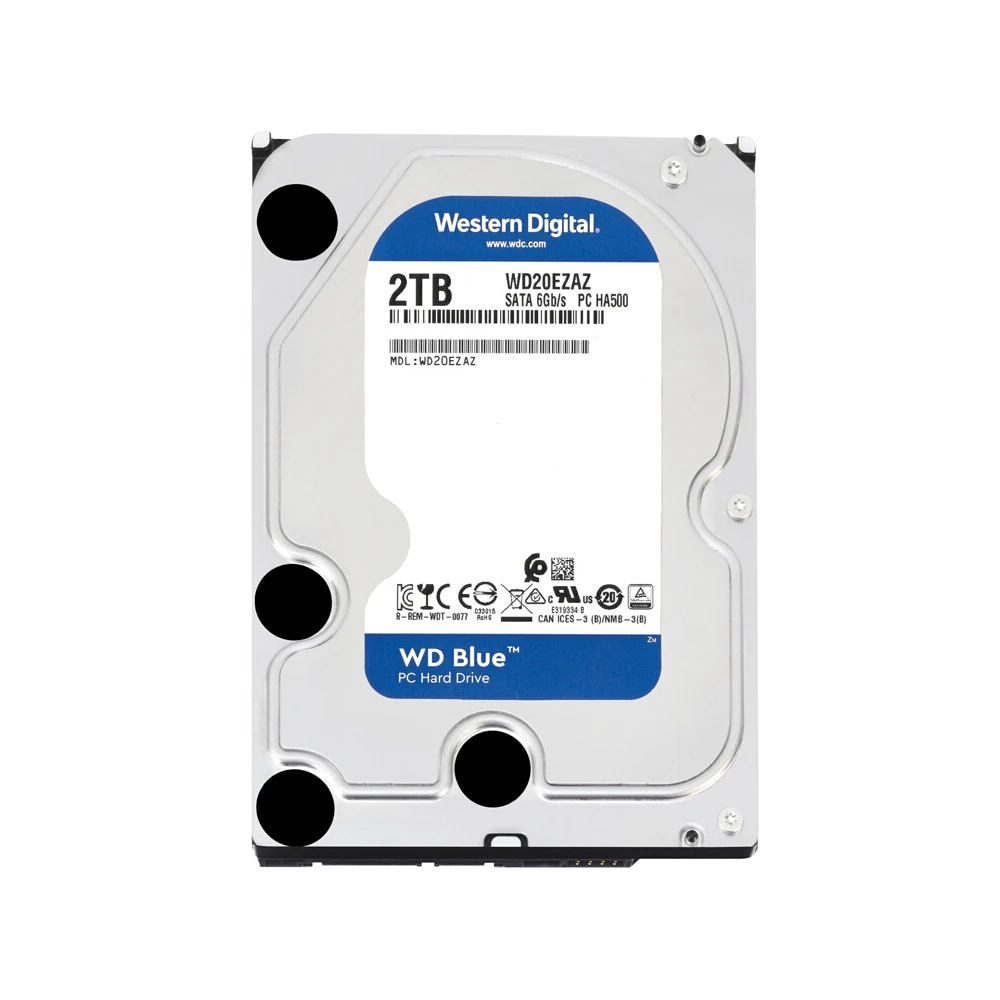 

Western Digital WD Blue 2TB Desktop HDD 3.5" Internal HDD Hard Disk Drive Disk 5400 RPM SATA 6Gb/s 64MB Cache 3.5-inch WD20EZAZ