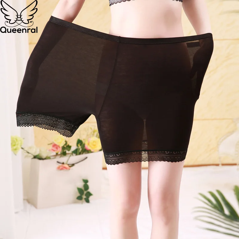 

Queenral Safety Short Pants For Women Plus Size Panties Underwear High Waist Panties Seamless Boxers Safety Shorts Breathable