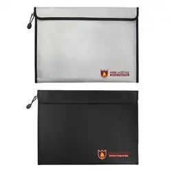 Бизнес бумажный мешок 38*28 см офис высокой термостойкие огнестойкие непромокаемые безопасности документ пакет огнестойкая сумка