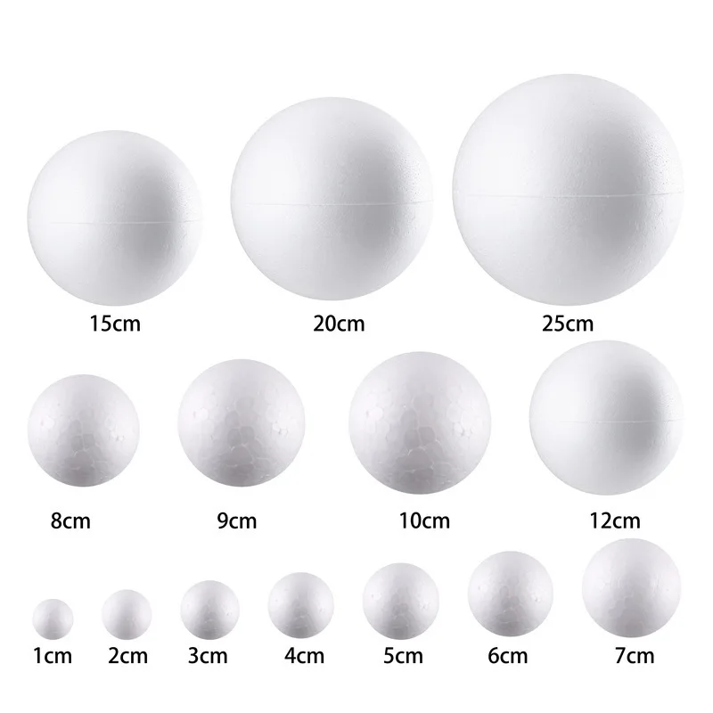 Polystyrene Foam Balls 25 50mm pack of 40 