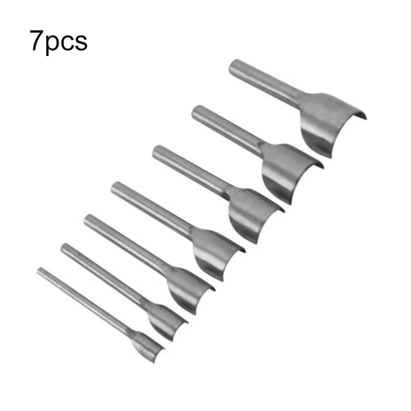 

7pcs/Set Leather Craft Half-Round Cutter Punch Strap Tool Belt Wallet 10m,15mm,20mm,25mm,30mm ,35mm,40mm Shape Cutter Tools