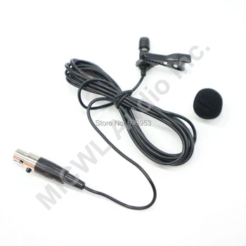 

Mini 4Pin Condenser Cardioid Tie Clip Lapel Lavalier Microphone for Shure ULX SLX PGX UT GLX Wireless BodyPack Transmitter 1.8m