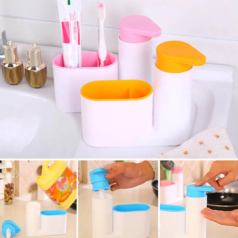 

Multipurpose Desktop Dish Cloth Sponge Brush Drain Storage Rack Kitchen Bathroom Soap Liquid Detergent Storage Box Racks
