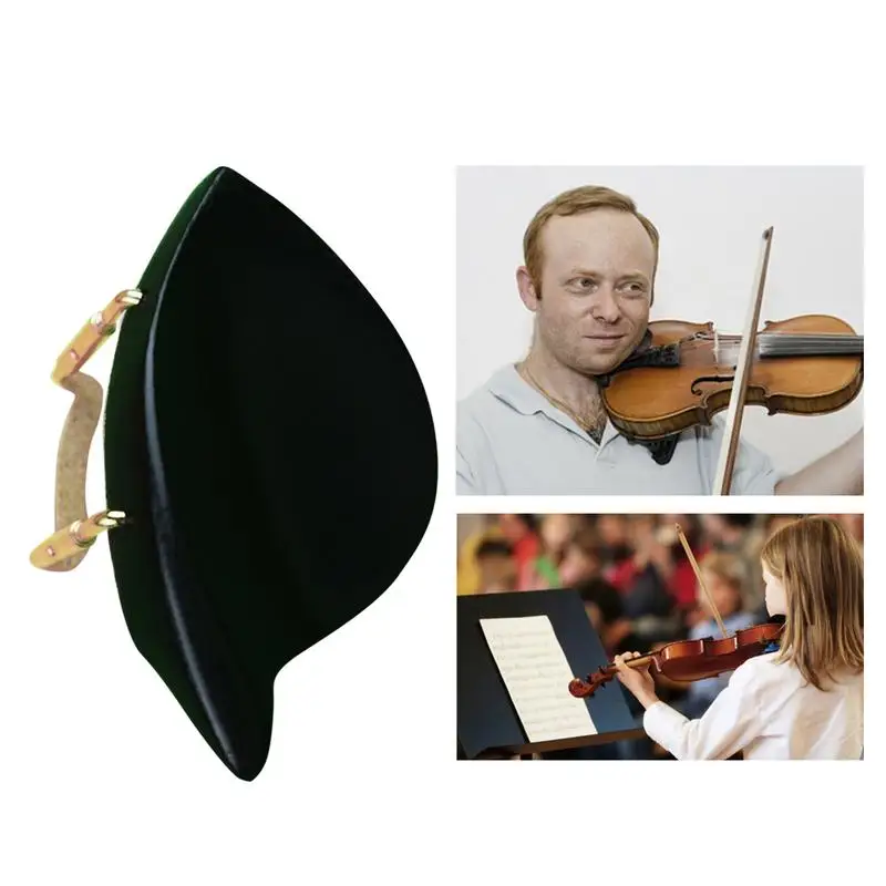 

Violin Chinrest Ebony Chins Gold Screws Violin Accessories 4/4 Musical Instrument Violin Accessories High Quality