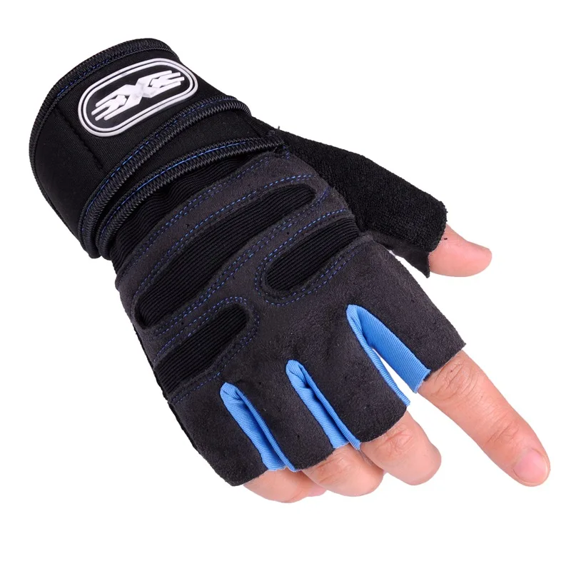 

Fitness Half-finger Gloves Black Breathable Design Non-slip Quick-drying Thin Gloves Unisex