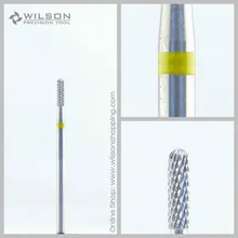 Цилиндрическая форма ISO 141 023-вольфрамокарбидные буры-WILSON Карбид ногтей сверло и стоматологическая лаборатория заусенцев