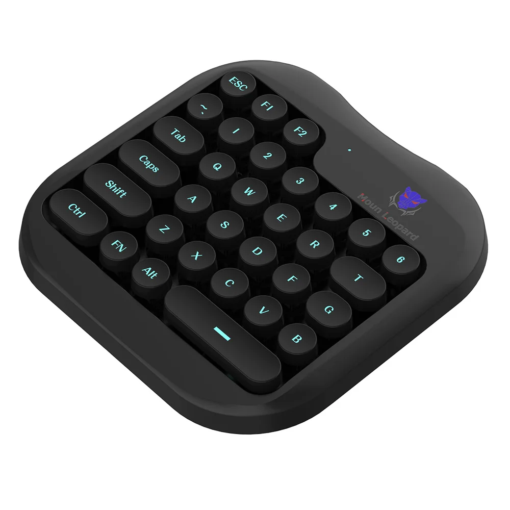 Game Keyboard 32 Keys One-Handed Keyboard for Android Mobile Phone Tablet PC Shooting Games USB-Powered Plug w/Smartphone Holder Game Keyboard 32 Keys One-Handed Keyboard for Android Mobile Phone Tablet PC Shooting Games USB-Powered Plug w/Smartphone Holder