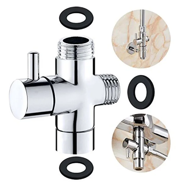 3-way Diverter Valve, Diverter G 1/2 inch Brass Shower Shower Diverter Valve Shower Adapter Diverter Valve Show 3-way Diverter Valve, Diverter G 1/2 inch Brass Shower Shower Diverter Valve Shower Adapter Diverter Valve Show