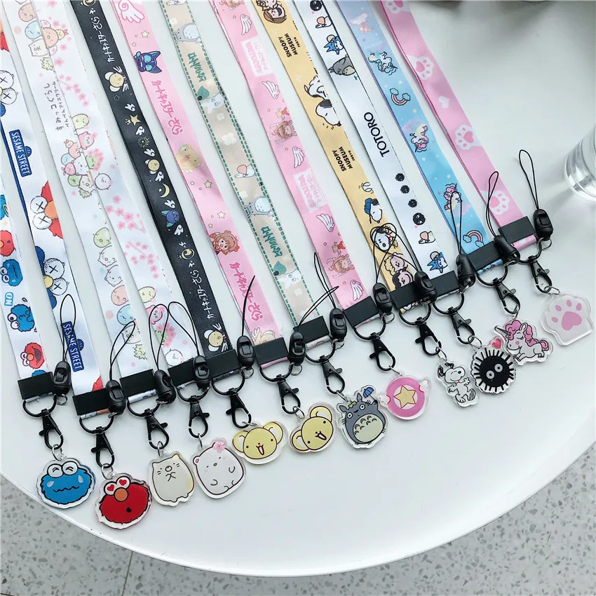 

Mobile Phone Strap Lanyard Neck Strap For Keys ID Card USB Badge DIY Hang Rope Cartoon Cute diy Accessories for airpods case